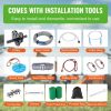 VEVOR Zipline Kit for Kids and Adult, 120 ft Zip Line Kits Up to 500 lb, Backyard Outdoor Quick Setup Zipline, Playground Entertainment with Stainless
