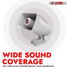 5 CORE Indoor Outdoor PA Horn Speaker 6 x 4 Inch Loud Portable PA Speakers 8 Ohms 50 Watts Max Horn Siren Adjustable Mounting Bracket & Hardware Inclu