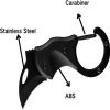 Mini Pocket Knife, Tactical Knife With Necklace And Clip, Cool Small Tool, Lightweight Practical Knife, Linear Lock - black