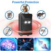 2 Packs Under Hood Ultrasonic Rodent Repellent Mouse Wildcat Control Portable Rodent Chaser with 3 Power Supplies for Car Home Garage - Black