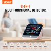 VEVOR Mini Air Quality Monitor 8-IN-1, Professional PM2.5 PM10 PM1.0 Particle Counter, Formaldehyde, Temperature, Humidity, TVOC AQI Tester for Indoor
