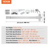 VEVOR Push Bar Door Locks, Carbon Steel Panic Bars for Exit Doors, with Exterior Lever and 3 Keys