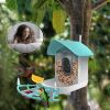 Smart Bird Feeder With Camera, AI Identify Bird Species & Solar Panel, Bird Watching Camera, Auto Capture Bird Video, Instant Bird Arrival Alert, Live