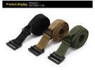 New nylon multi-function pure black training outdoor elastic elastic sports belt men's tactical belt - Brown