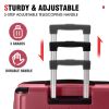 Luggage Sets 3 Piece, Expandable Hard shell ABS Suitcases with Double Spinner, Travel luggage Set with TSA Lock (20/24/28inch, Red) - as picture