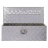 30inch Aluminum tool box,heavy duty truck bed tool box,outdoor trailer pickup storage tool box,RV storage organizer,underbody box w/lock keys,silver -