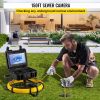 VEVOR Sewer Camera, 150FT, 9" Screen Pipeline Inspection Camera with DVR Function & 8 GB SD Card, Waterproof IP68 Borescope w/LED Lights, Industrial E