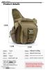 Camouflage shoulder saddlebags crossbody riding photography camera bag outdoor tactical fanny pack crossbody bag - desert color