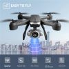 4DRC V14 RC Drone WIFI FPV 4K HD Wide Angle Dual Camera Quadcopter Portable With Bag ,2 Batteries Drone For Beginner,Headless Mode,Gesture Photo - BLA