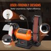 VEVOR 8 Inch Bench Grinder with 2 x28 Inch Belt Sander Combo, Bench Grinder Sander with 2.5A Induction Motor for Metalworking Sharpening Grinding - 3.