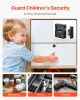 VEVOR Electronic Cabinet Lock, 4-in-1, Smart Cabinet Lock with 3*AAA Accumulator, Easy-to-install Hidden Cabinet Lock with APP Smart Management