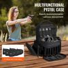 Tactical Gun Range Bag with Lockable Zipper for Outdoor Hunting - Black - Storage Bag