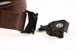 Quick Release Buckle Tactical Belt Military Hiking Rigger Nylon Web Work Belt Heavy Duty Work Belt Stretch Strap ((Coffee) - coffee