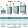 Hardshell Luggage Sets 4 Pieces 20"+24"+28" Luggages and Cosmetic Case Spinner Suitcase with TSA Lock Lightweight - as Pic