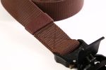 Quick Release Buckle Tactical Belt Military Hiking Rigger Nylon Web Work Belt Heavy Duty Work Belt Stretch Strap ((Coffee) - coffee