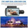 1080P Dual Lens Car DVR Dash Cam Video Recorder G-Sensor Front And Inside Camera - Default Title