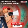 5 Core Megaphone Bullhorn Speaker 30W Professional Bull Horn Battery Power Cheer Megafono 800 Yard Range Loudspeaker w Siren LED Light Recording Ergon