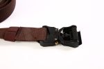 Quick Release Buckle Tactical Belt Military Hiking Rigger Nylon Web Work Belt Heavy Duty Work Belt Stretch Strap ((Coffee) - coffee