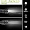 Tactical LED Flashlight Zoomable Rechargeable Search Light Torch 50000LM with 5Modes SOS Night Light For Night Walking Adventures - Flashlight