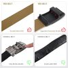 Hefujufang Nylon Ratchet Belt Golf Belt Cobra Buckle for Men/Women Web Belt with Automatic Slide Buckle,Valentines day giftâ€¦ - brown