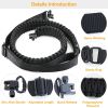 Tactical Paracord Sling Adjustable Paracord Strap Gun Belt Rifle Gun Sling - Black
