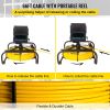 VEVOR Sewer Camera, 65.6FT 4.3" Screen, Pipeline Inspection Camera w/DVR Function & Snake Cable, Waterproof IP68 Borescope with LED Lights, Industrial
