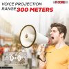 5Core Megaphone Bullhorn Speaker 50W Bull Horn Rechargeable Cheer Megafono 300 Meter - (M) +Recording +USB +Battery