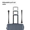 3 Piece Luggage Sets ABS Lightweight Suitcase with Two Hooks, Spinner Wheels, TSA Lock, (20/24/28) Gray - as Pic