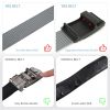 Hefujufang Nylon Ratchet Belt Golf Belt Cobra Buckle for Men/Women Web Belt with Automatic Slide Buckle,Valentines day giftâ€¦ - gray