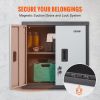 VEVOR Foldable Wall Cabinet, Metal Garage Cabinet Wall Mounted 26' Small Cabinet 240 LBS Loading Capacity Adjustable Shelf Magnetic Door File Locker f