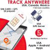 Prepaid SIM for Vehicle Coban Tracker GPS-103B with Motion Alarm & Global Tracking - Default