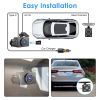 Car Dash Cam 3 Channel with Infrared Night Vision (4 IR Lights/Per Side), 1080P Front & 480P Inside/Rear Cameras, Parking Reverse Image