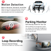 Car Dual Lens Dash Cam HD 1080P Front/Rear/Inside Video Recorder Camera G-Sensor - Default Title