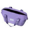 5 Piece Suitcase Set, PP Hardshell Carry on Suitcase Set, Travel Suitcases with Silent plane wheeland TSA Lock PURPLE. - as Pic