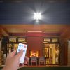 Solar Wall Light Outdoor 72 LED Beads PIR Motion Sensor Remote Control Wireless Lamps IP45 Waterproof Lighting for Garage Front Door Garden Pathway -