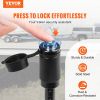 VEVOR Trailer Hitch Lock, 5/8-inch Diameter, Locking Receiver Pin with 2 Keys and 4 O-Rings, Weatherproof Anti-Theft Tow Lockable Pin with Dust, Mud &