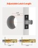 Deadbolt Lock Square Single Cylinder Dead Bolt Keyed 1 Side Matte Black 3 Keys