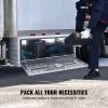 VEVOR Underbody Truck Box, 36"Ã—14"Ã—16" Pickup Storage Box, Heavy Duty Aluminum Diamond Plate Tool Box with Lock and Keys, Waterproof Trailer Storage