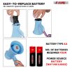 5 Core Megaphone Bullhorn Speaker 15W Mini Battery Power Bull horn w Siren 400 Yard Range - HW 1 - HW 1 SKY BLU