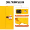 VEVOR Flammable Safety Cabinet, 45 Gal, Cold-Rolled Steel Flammable Liquid Storage Cabinet, 42.9 x 18.1 x 65.2 in Explosion Proof with 2 Adjustable Sh