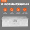 VEVOR Heavy Duty Aluminum Truck Bed Tool Box, Diamond Plate Tool Box with Side Handle and Lock Keys, Storage Tool Box Chest Box Organizer for Pickup,