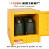 VEVOR Flammable Cabinet 16.9" x 16.9" x 18.2", Galvanized Steel Safety Cabinet, Adjustable Shelf Flammable Storage Cabinet, for Commercial Industrial