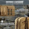 VEVOR Tactical Range Bag, 36 inch Tactical Double Firearm Bag, Soft Outdoor Tactical Case with Lockable Zipper, Portable Handle & Shoulder Strap, 3 La
