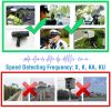 Radar Detector Car 16 Band V7 Speed Safety Voice Alert Car Radar LED Display City Highway Mode Auto 360Â° Detection - Black & Blue