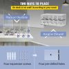 VEVOR Cell Phone Storage Locker, 10 Slots Acrylic Material with Door Locks and Keys, Wall-Mounted Cabinet Pocket Office Classroom Gym Box, Clear - 5x2