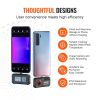 VEVOR Thermal Imaging Camera for Android, 256 x 192 IR Resolution Infrared Thermal Imager with Visual Camera, 25Hz Refresh Rate Thermal Camera for Sma