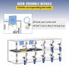VEVOR Cell Phone Storage Locker, 10 Slots Acrylic Material with Door Locks and Keys, Wall-Mounted Cabinet Pocket Office Classroom Gym Box, Clear - 5x2