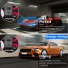 2 Pack Under Hood Ultrasonic Rodent Repeller Rodent Chaser for Vehicle Indoor Mouse Wildcat Control with 3 Power Supplies Strobe Light Alarm Sound for