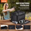 VEVOR Range Bag for 3 Pistols Tactical Gun Range Bag Single Shoulder Strip Black - Black - 36 x 26 x 31 cm