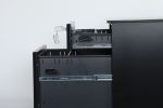 2 Drawer Mobile File Cabinet with Lock Metal Filing Cabinet for Legal/Letter/A4/F4 Size, Fully Assembled Include Wheels, Home/Office Design - biack